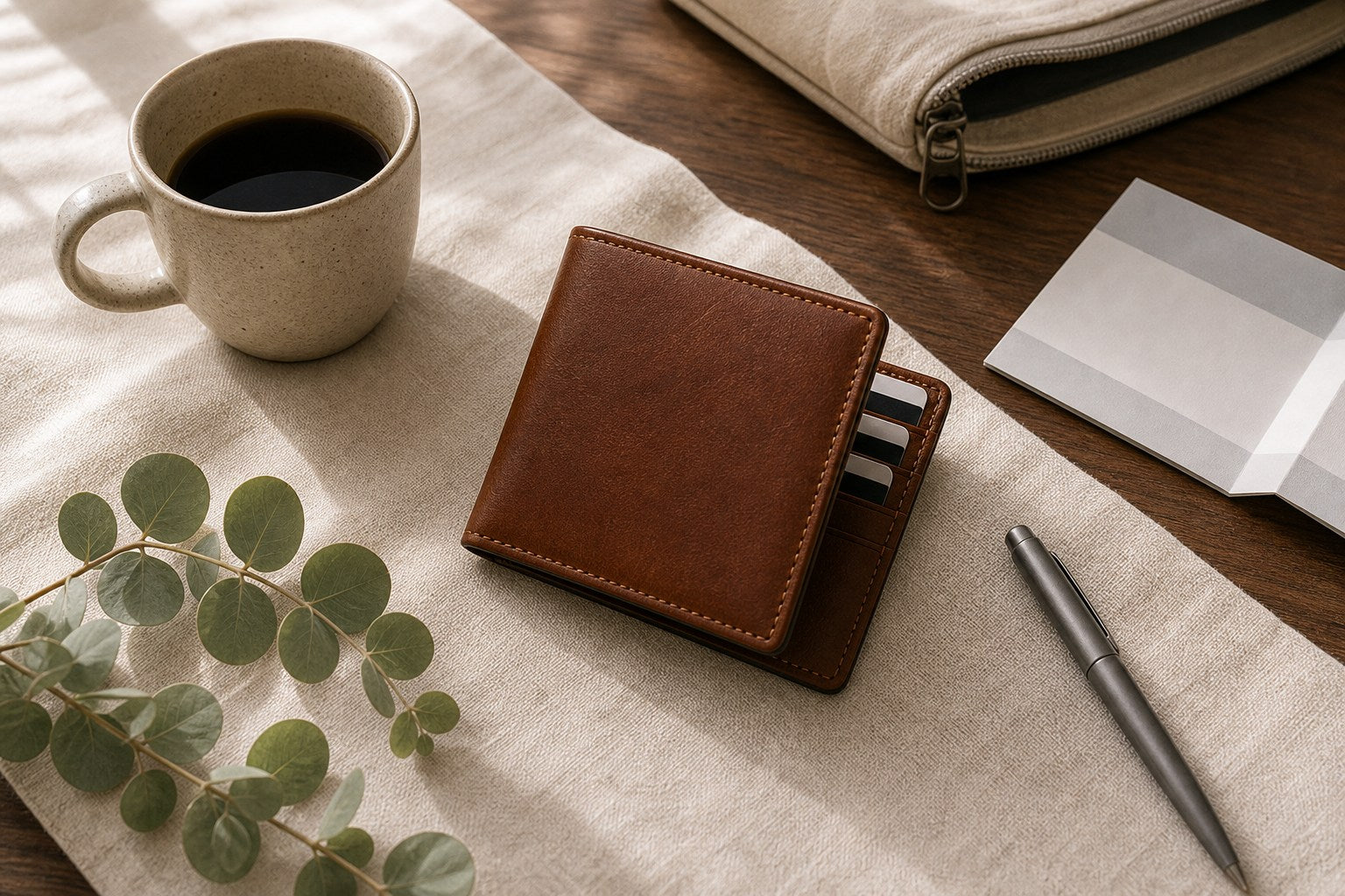 Bagan Slim Bifold Wallet lifestyle image