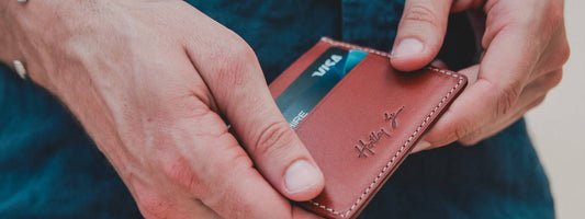 Personalised leather wallets for mens gifting