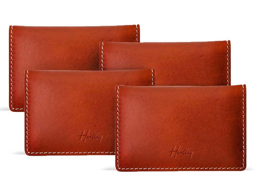 Bagan Slim Leather Bifold Wallet (4 Pack)
