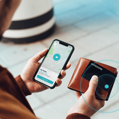 Bluetooth item Tracker + Wireless Phone Charger by safedome
